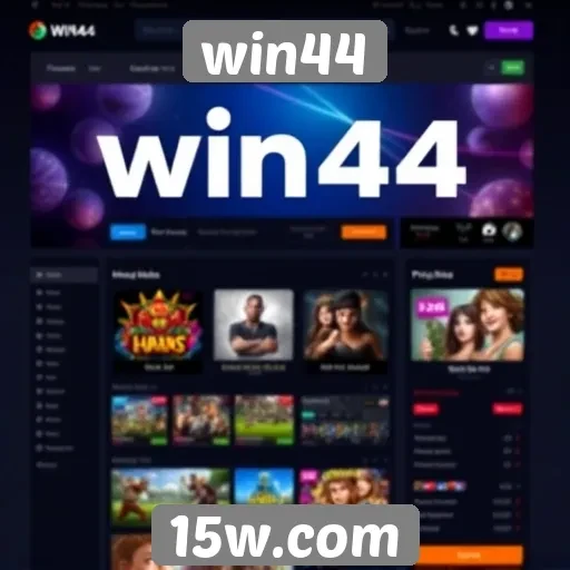 Análise da interface do site de jogos Win44